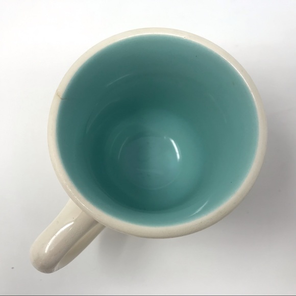 Vintage Genuine Taylor Mug - Aqua Blue White Coffee Tea Cup - Read Description - Picture 5 of 10